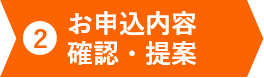 お申込内容 確認・提案